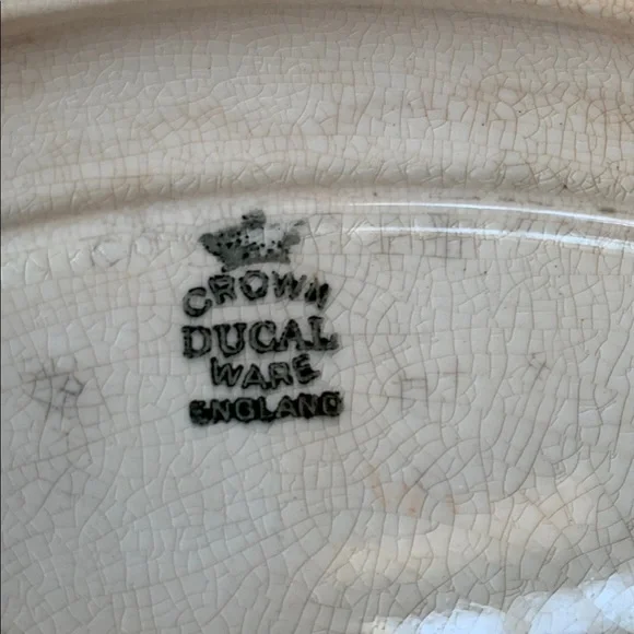 Rare Vintage Royal Ducal gorgeous primrose and roses oblong octagon serving tray - Picture 8 of 8